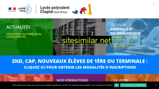 lycee-chaptal-saintbrieuc.fr alternative sites