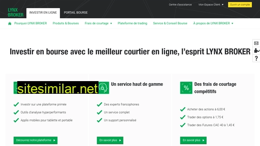 lynxbroker.fr alternative sites