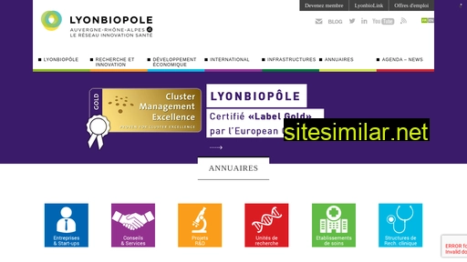 Lyonbiopole similar sites