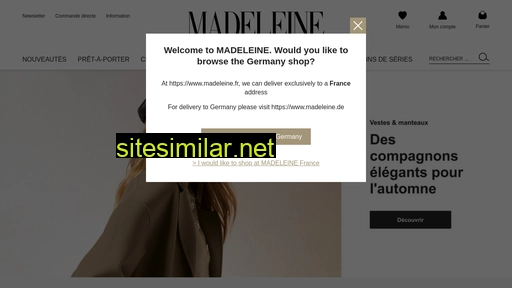 madeleine.fr alternative sites