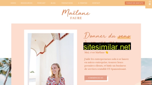 maelanefaure.fr alternative sites