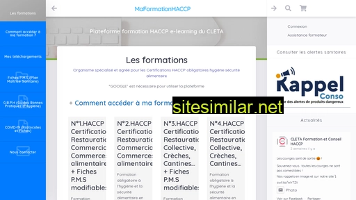maformationhaccp.fr alternative sites
