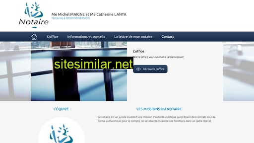 maigne-lanta-rieux-minervois.notaires.fr alternative sites