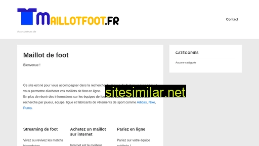 maillotfoot.fr alternative sites