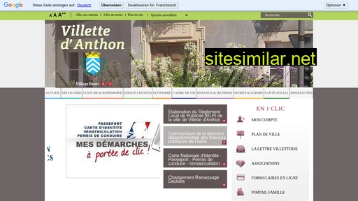mairie-villettedanthon.fr alternative sites