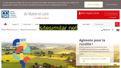 maineetloire.msa.fr alternative sites