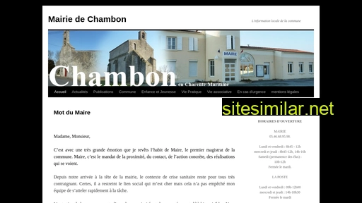 mairie-chambon17.fr alternative sites