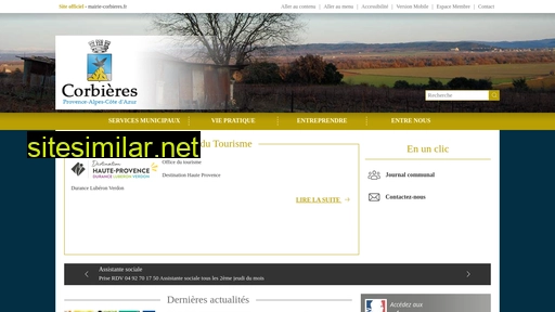 mairie-corbieres.fr alternative sites