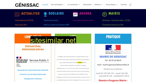 mairie-genissac.fr alternative sites