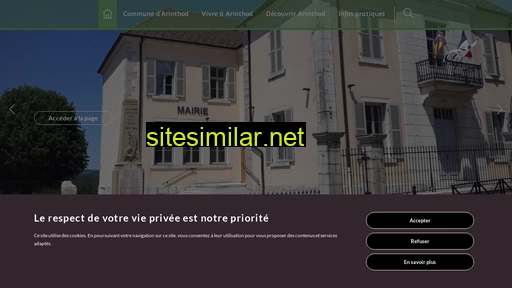 mairiearinthod.fr alternative sites