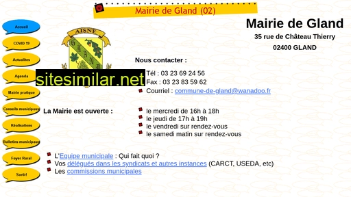 mairiedegland02.fr alternative sites