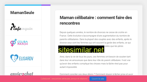 mamanseule.fr alternative sites