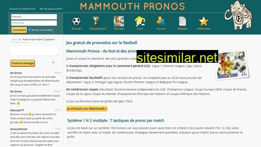 mammouth-pronos.fr alternative sites