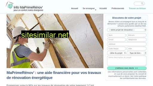 ma-prime-renov.fr alternative sites