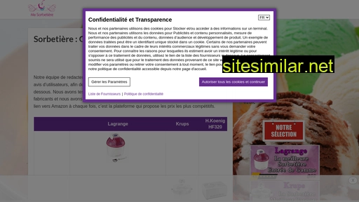 ma-sorbetiere.fr alternative sites