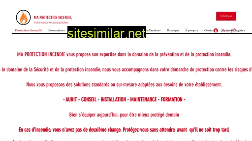 maprotectionincendie.fr alternative sites
