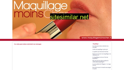 maquillagemoinscher.fr alternative sites