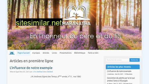maranathamedia.fr alternative sites
