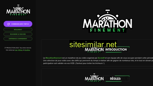 marathonfinement.fr alternative sites