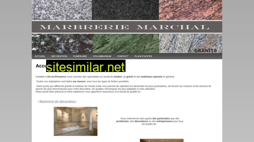 marbrerie-marchal.fr alternative sites