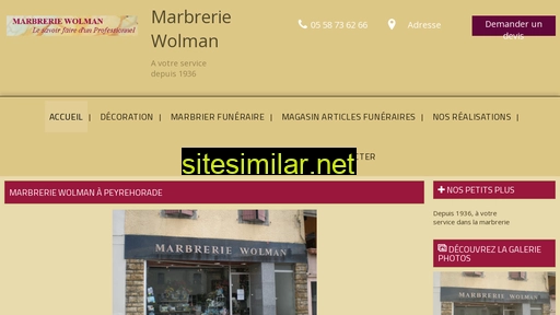 marbrerie-wolman.fr alternative sites