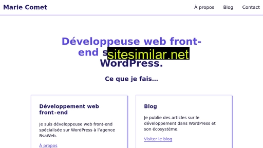 mariecomet.fr alternative sites