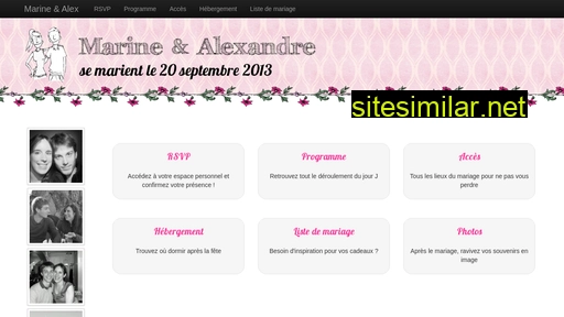 marine-et-alex.fr alternative sites