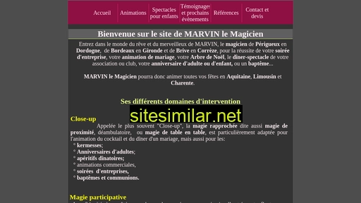 marvinlemagicien.fr alternative sites