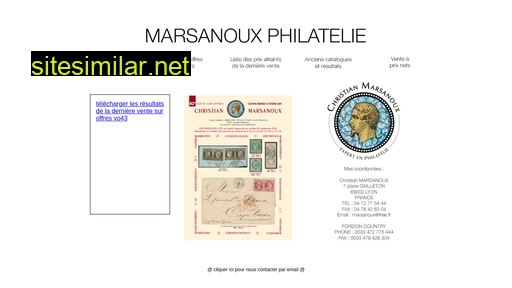 marsanoux-philatelie.fr alternative sites