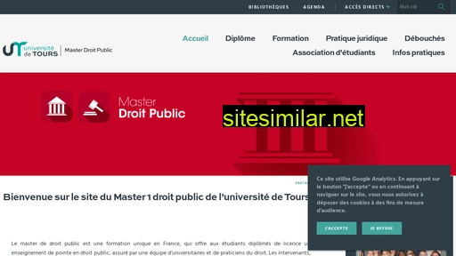 master-droit-public.univ-tours.fr alternative sites