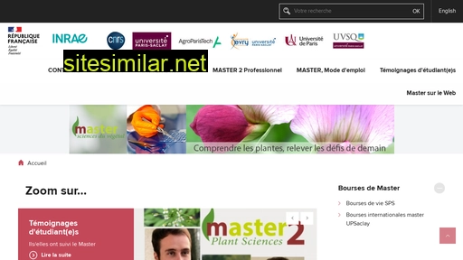 master-sciences-du-vegetal.fr alternative sites