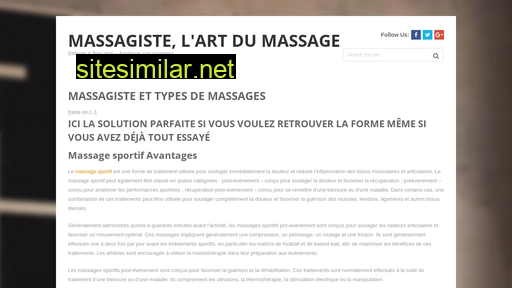 massagiste.fr alternative sites