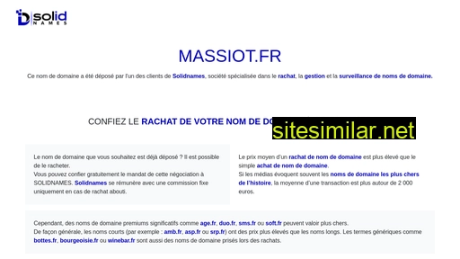 massiot.fr alternative sites