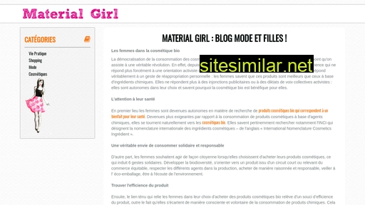 material-girl.fr alternative sites