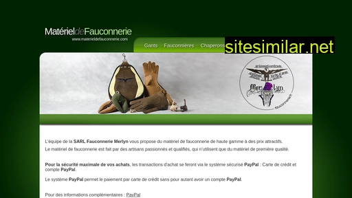materiel-de-fauconnerie.fr alternative sites