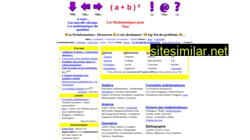 mathappli.free.fr alternative sites