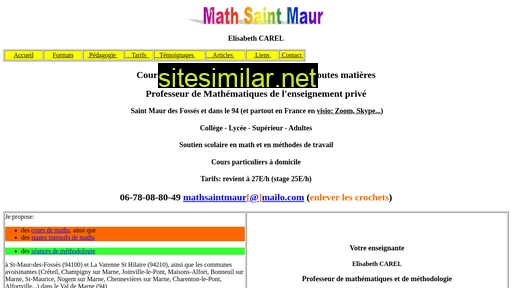 mathsaintmaur.fr alternative sites