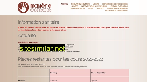 matierecontact.fr alternative sites