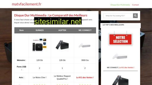 matvfacilement.fr alternative sites