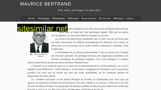 Maurice-bertrand similar sites