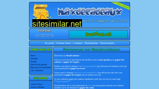 maxdecadeaux.fr alternative sites