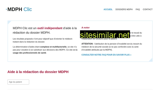 mdphclic.fr alternative sites