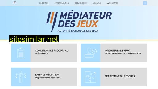 mediateurdesjeuxenligne.fr alternative sites