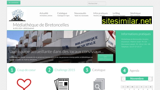 mediatheque-bretoncelles.fr alternative sites