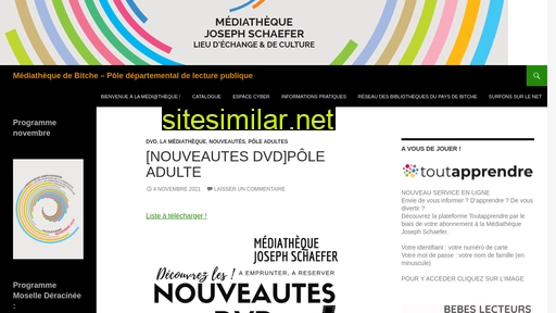 mediatheque-josephschaefer.fr alternative sites