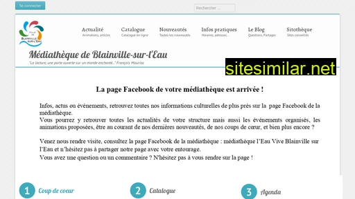 mediathequeblainville.fr alternative sites