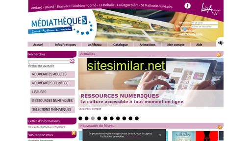 mediatheques-loire-authion.fr alternative sites