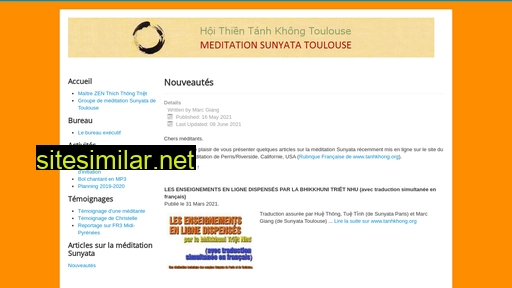 Meditationsunyatatoulouse similar sites