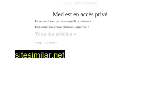 med.fr alternative sites
