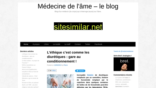 medecinedelame-leblog.fr alternative sites